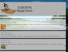 Tablet Screenshot of enduringtraditions.blogspot.com