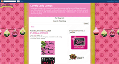 Desktop Screenshot of pinklovelyladylumps.blogspot.com