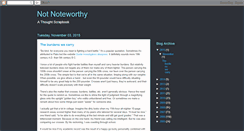 Desktop Screenshot of notnoteworthy.blogspot.com