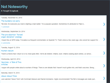 Tablet Screenshot of notnoteworthy.blogspot.com