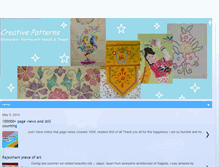 Tablet Screenshot of creative-patterns.blogspot.com