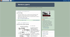 Desktop Screenshot of literaturayguerra.blogspot.com