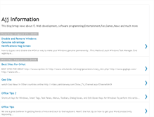 Tablet Screenshot of ajjinfo.blogspot.com