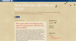 Desktop Screenshot of nowwhatdoidowithmymfa.blogspot.com