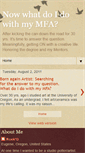 Mobile Screenshot of nowwhatdoidowithmymfa.blogspot.com