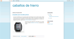 Desktop Screenshot of caballosdehierro.blogspot.com