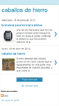 Mobile Screenshot of caballosdehierro.blogspot.com