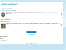 Tablet Screenshot of caballosdehierro.blogspot.com