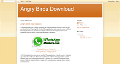 Desktop Screenshot of angrybirdsdownload.blogspot.com