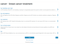 Tablet Screenshot of cancer-breast-treatment.blogspot.com