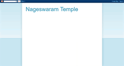 Desktop Screenshot of nageswaramtemple.blogspot.com