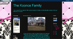 Desktop Screenshot of kooncefam.blogspot.com