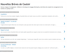 Tablet Screenshot of nouvellesbrevesdecouloir.blogspot.com