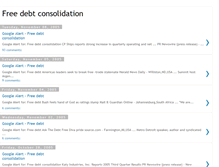 Tablet Screenshot of freedebtconsolidationblog.blogspot.com