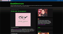 Desktop Screenshot of geekomnivore.blogspot.com