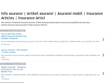 Tablet Screenshot of infoasuransi.blogspot.com