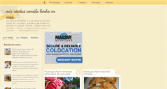 Desktop Screenshot of misrecetascomidahechaencasa.blogspot.com