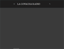 Tablet Screenshot of lacovacharadio.blogspot.com