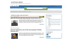 Desktop Screenshot of khatananews.blogspot.com