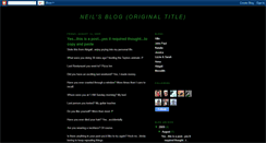 Desktop Screenshot of neilsblog09.blogspot.com