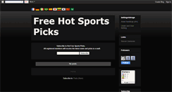 Desktop Screenshot of hotfreesportspicks.blogspot.com