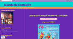 Desktop Screenshot of escueladeexpresion.blogspot.com