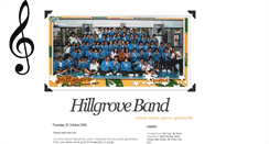Desktop Screenshot of hillgroveband.blogspot.com