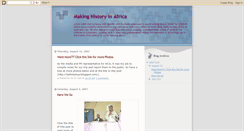 Desktop Screenshot of makinghistory-in-africa.blogspot.com