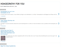 Tablet Screenshot of homoeopathyforyou.blogspot.com