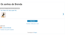 Tablet Screenshot of brendaeseussonhos.blogspot.com