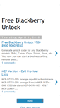 Mobile Screenshot of freeblackberryunlock.blogspot.com
