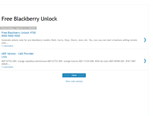 Tablet Screenshot of freeblackberryunlock.blogspot.com