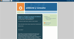 Desktop Screenshot of ambienteyconsumo.blogspot.com