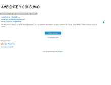 Tablet Screenshot of ambienteyconsumo.blogspot.com