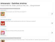 Tablet Screenshot of gatinhosarteiros.blogspot.com