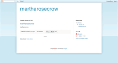 Desktop Screenshot of martharosecrow.blogspot.com