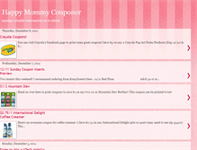 Tablet Screenshot of happymommycouponer.blogspot.com