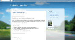 Desktop Screenshot of linkedinlionslist.blogspot.com