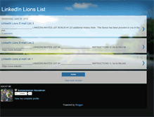 Tablet Screenshot of linkedinlionslist.blogspot.com