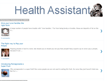 Tablet Screenshot of healthassistant.blogspot.com