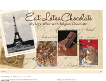 Tablet Screenshot of eatlotsachocolate.blogspot.com