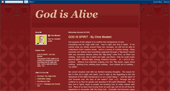 Desktop Screenshot of god-alive.blogspot.com