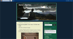Desktop Screenshot of dannysdiatribe.blogspot.com