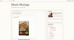 Desktop Screenshot of manicdailymusings.blogspot.com