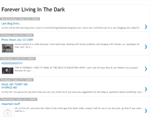 Tablet Screenshot of foreverlivinginthedark.blogspot.com