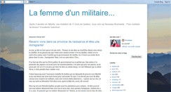 Desktop Screenshot of lafemmedunmilitaire.blogspot.com