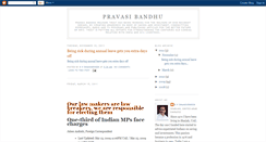 Desktop Screenshot of pravasibandhu.blogspot.com