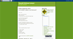 Desktop Screenshot of oswalddefenselawyer.blogspot.com