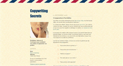 Desktop Screenshot of copywritingsecrets.blogspot.com