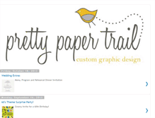 Tablet Screenshot of prettypapertrail.blogspot.com